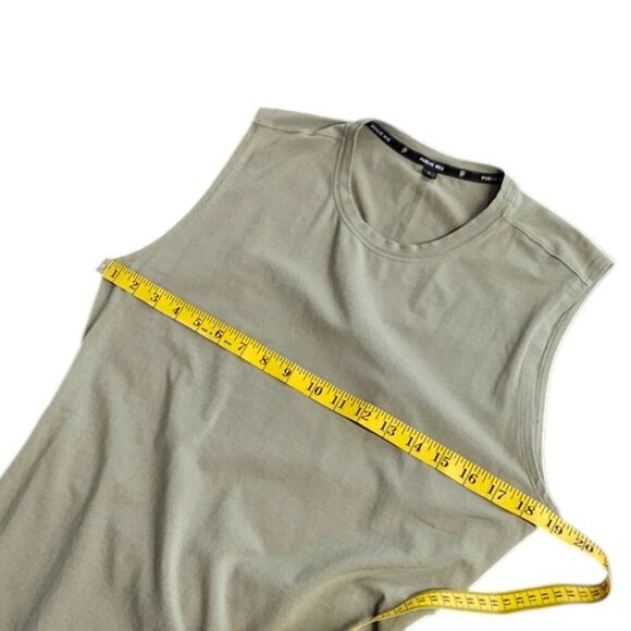 Public Rec Womens Go To Tank Open Back Shirt Dress, Green, Cotton, Tencel, Large - Picture 3 of 9